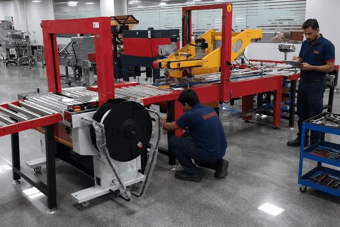 Packaging machinery demonstration at Bangalore Packaging Automation workshop